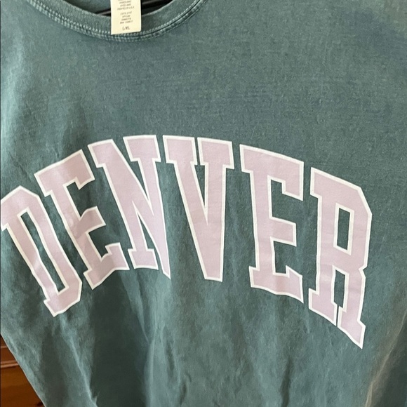 Altar'd State Green and Lavender Denver Tee Top - Picture 5 of 9
